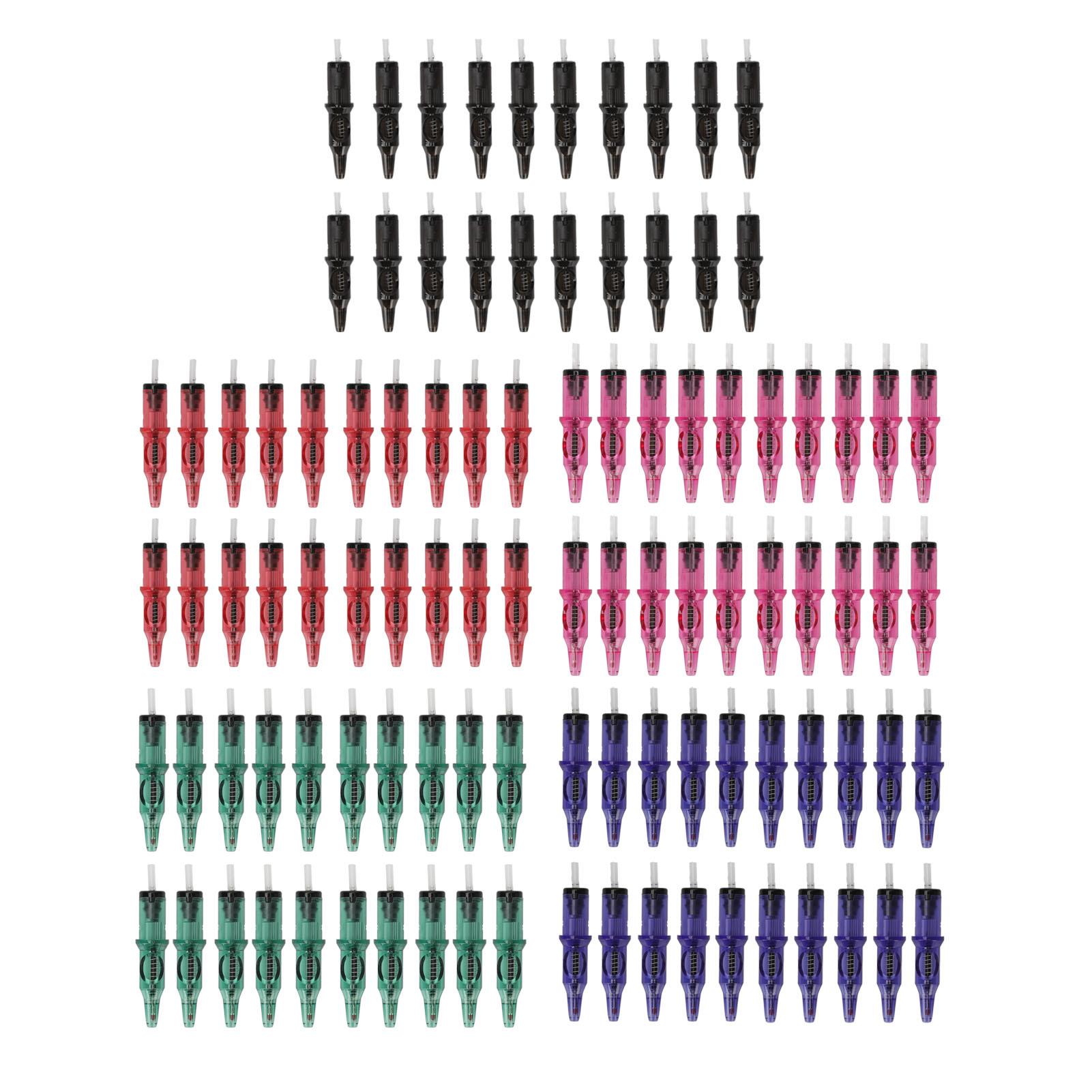 

20 шт., 5 мл, картриджи для шариковой ручки для татуировки, лайнер, шейдерные чернила, бесплатные картриджи для шариковой ручки для практики