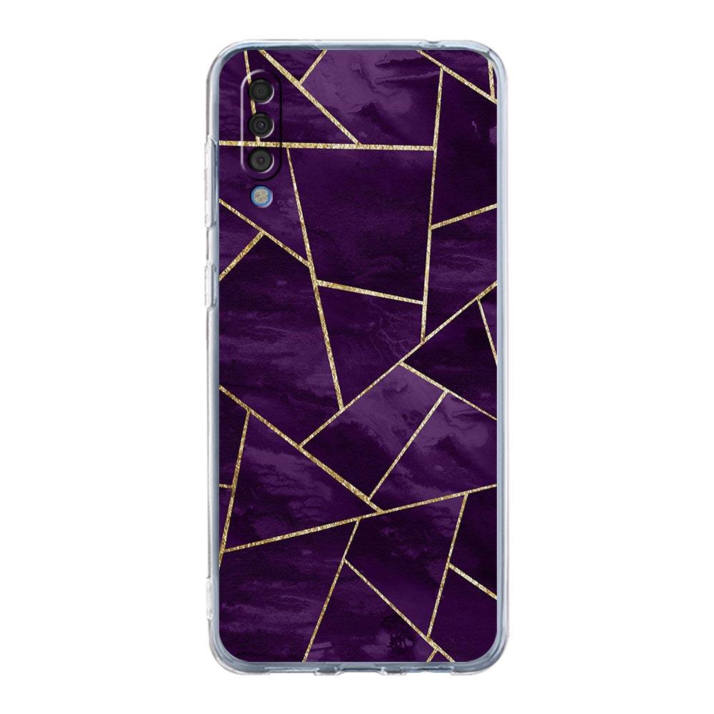Marble Geometric Phone Case For Samsung Galaxy A52 A50 A70 A10 A30 A40 A20S A20E A02S A12 A22 A72 A32 5G A04s Soft Clear Cover