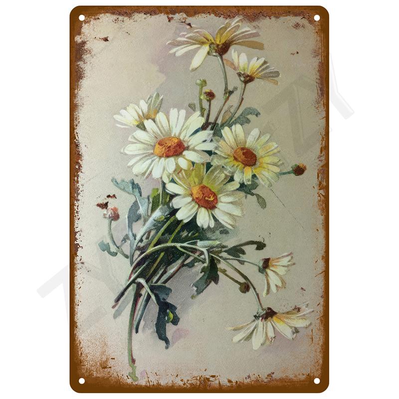 Retro Tin Sign Vintage Metal Signs Plates Posters House Interior Bathroom Wall Art Mural Aesthetic Room Home Decor Decorations