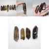 Raw Smoky Quartz Crystal Point With Natural Lines And Cracks For Healing And Spiritual Practice