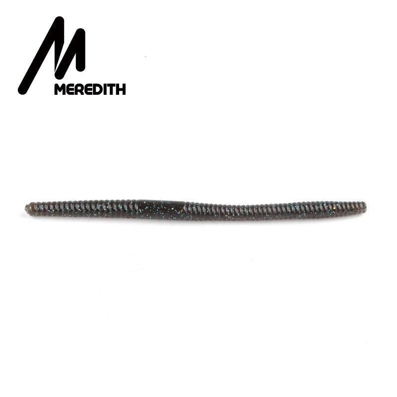 MEREDITH Noodle Worm Soft Bait 140mm 5.3g 10pcs Center Rig Pike Bass JXC05