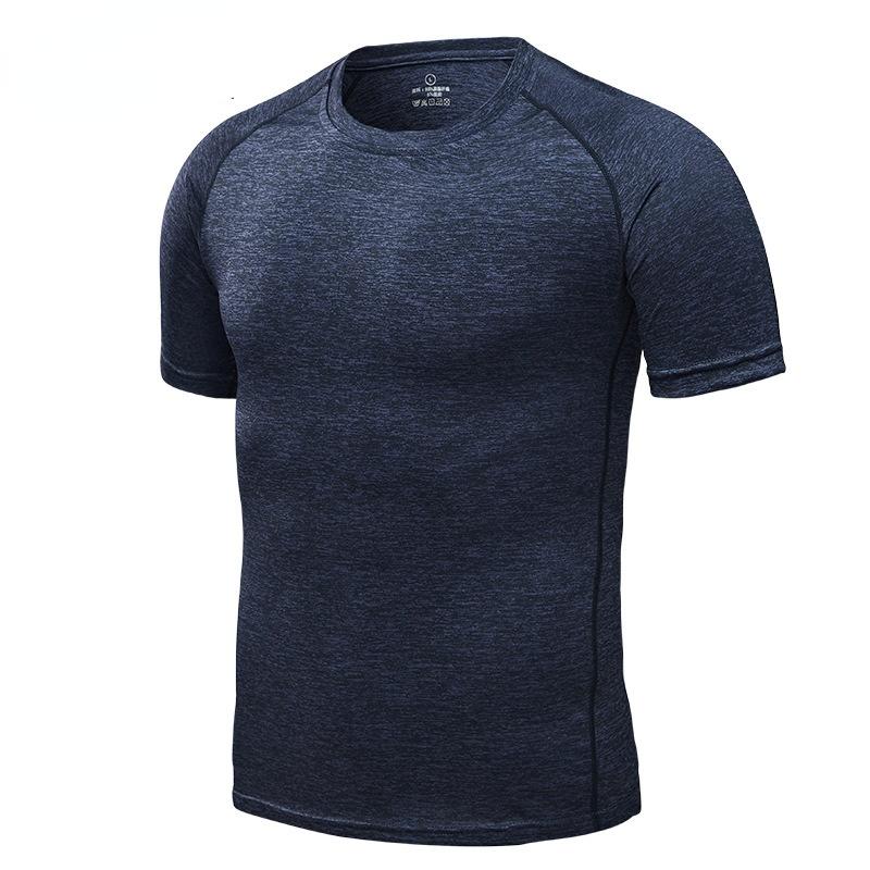 CANGHPGIN Fitness Short-sleeved Men's Yoga Wear Round Neck Loose Exercise Fitness T-shirt Size L-6XL