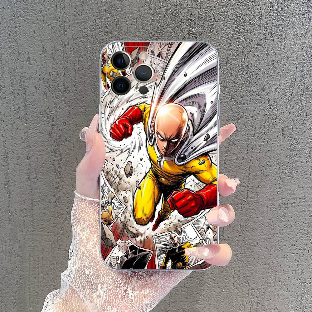 Superhero Anime One Punch Man Case For Iphone 17 16 15 Pro Max 11 12 13 14 Pro Plus Phone Cover