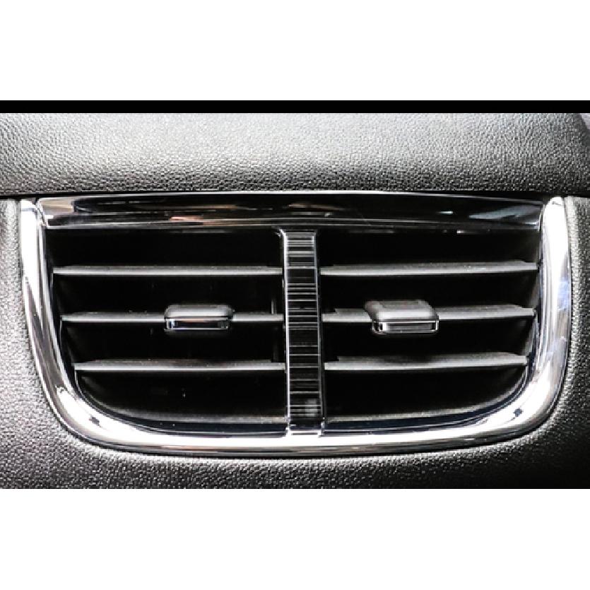 For Chevrolet Malibu 2016-21 Black Titanium Car Rear Air Outlet Vent Frame Trim