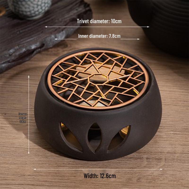 Handmade Ceramic Teapot Warmer and Candle Holder