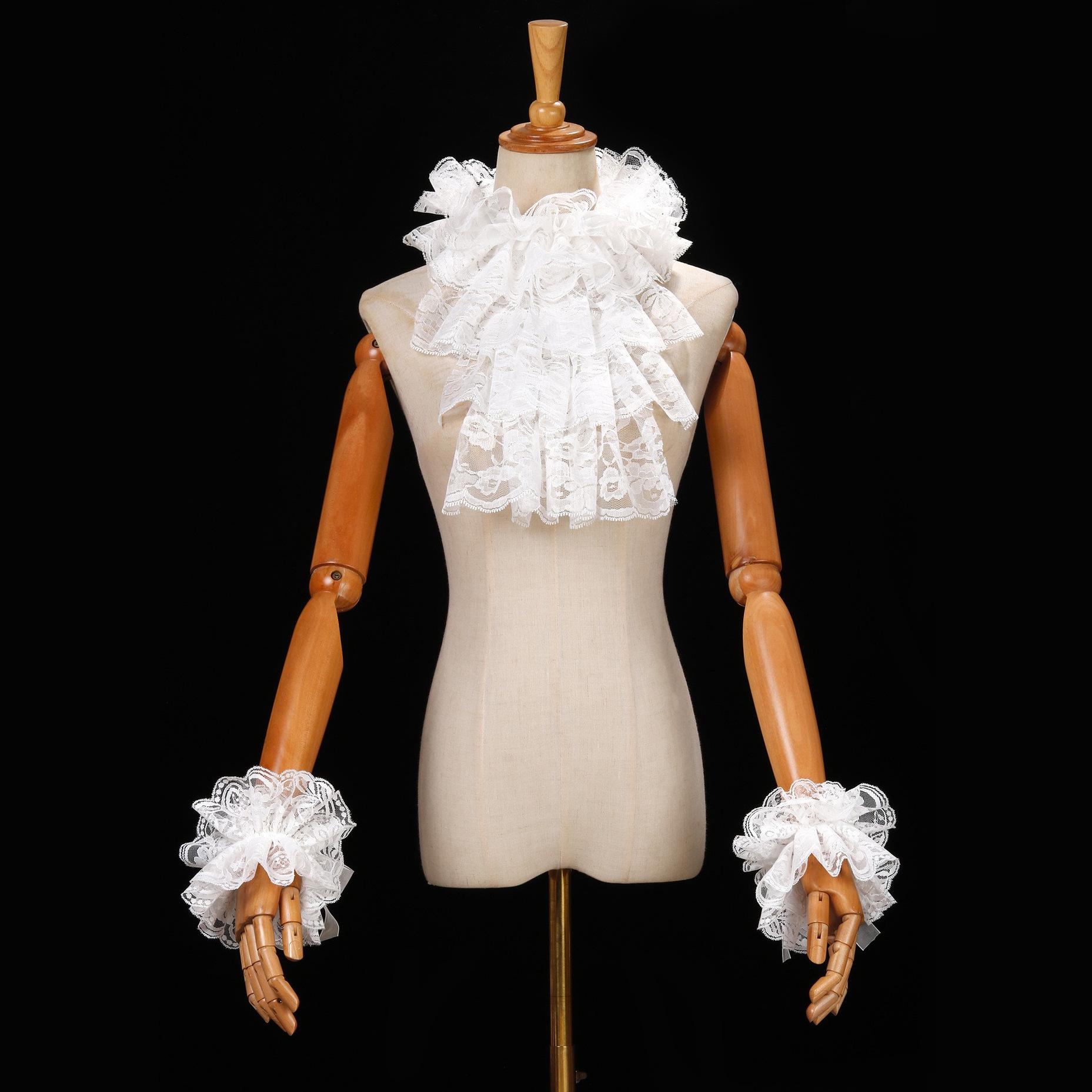 

Ретро Барочный Воротник, Готический Кружевной Воротник, Аксессуар Ложный Воротник One Size