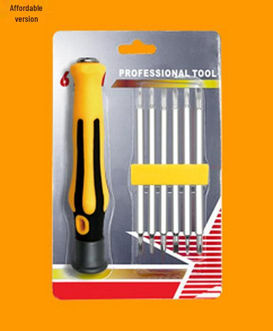 Compact 6-in-1 Screwdriver Set: Strong Magnetic YU Torx, Triangle, Odd-shaped, Multifunctional Household Tool