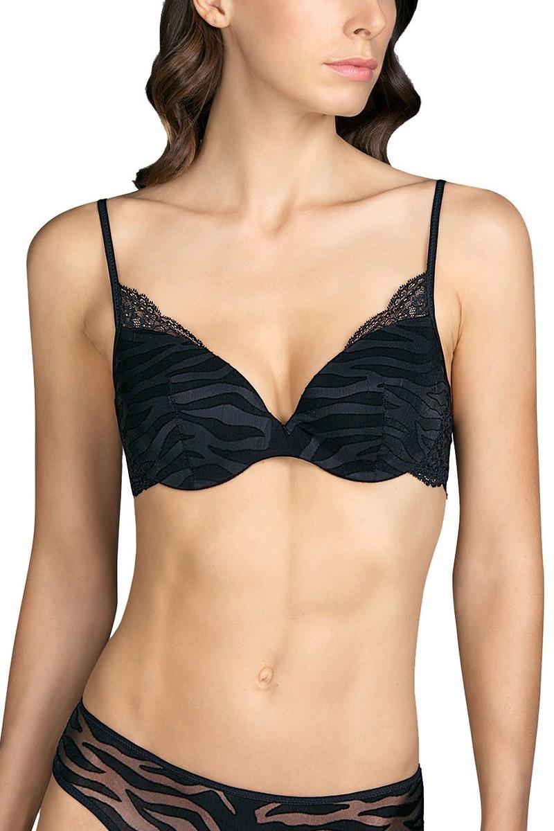 

Бюстгальтер с уплотнённой чашкой Andres Sarda (92379) 70C прозорий колір чорний