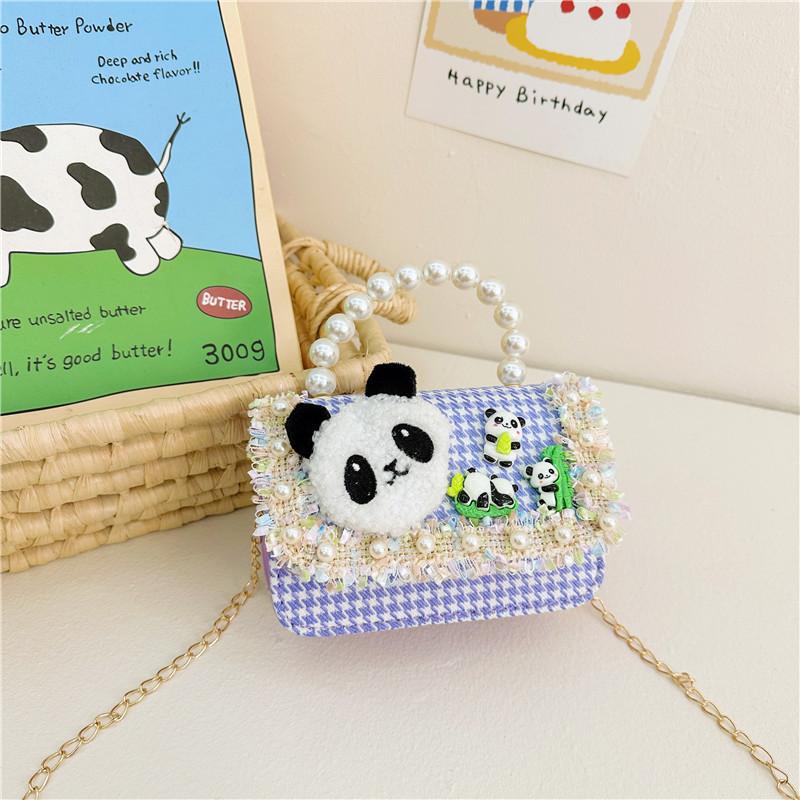Charming Animal Print Crossbody Bag For Kids With Beaded Elements In Various Colors