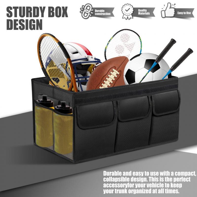 Car Trunk Organizer Large-Capacity Foladable Storage Box High-Density Oxford Cloth Waterproof Auto Boot Organiser For Travel