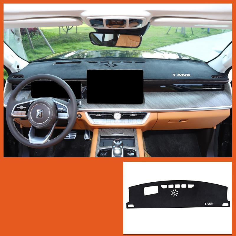 For GWM Tank 500 Great Wall 2022-2024 Car Dash Mat Dashmat Dashboard Cover Sun Shade Dash Board Cover Carpet Auto Accessories