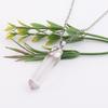 Accessories Natural White Crystal Pendant Pendant Necklace Female Long White Crystal Strip N776