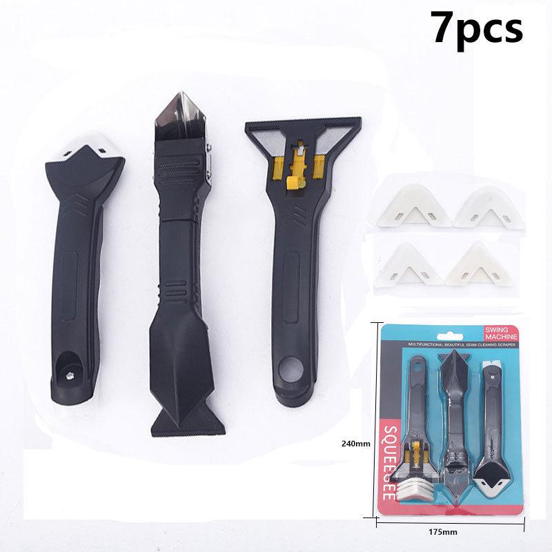 3-in-1 Silicone Caulking Tool: Multifunctional Scraper & Glue Removal Knife