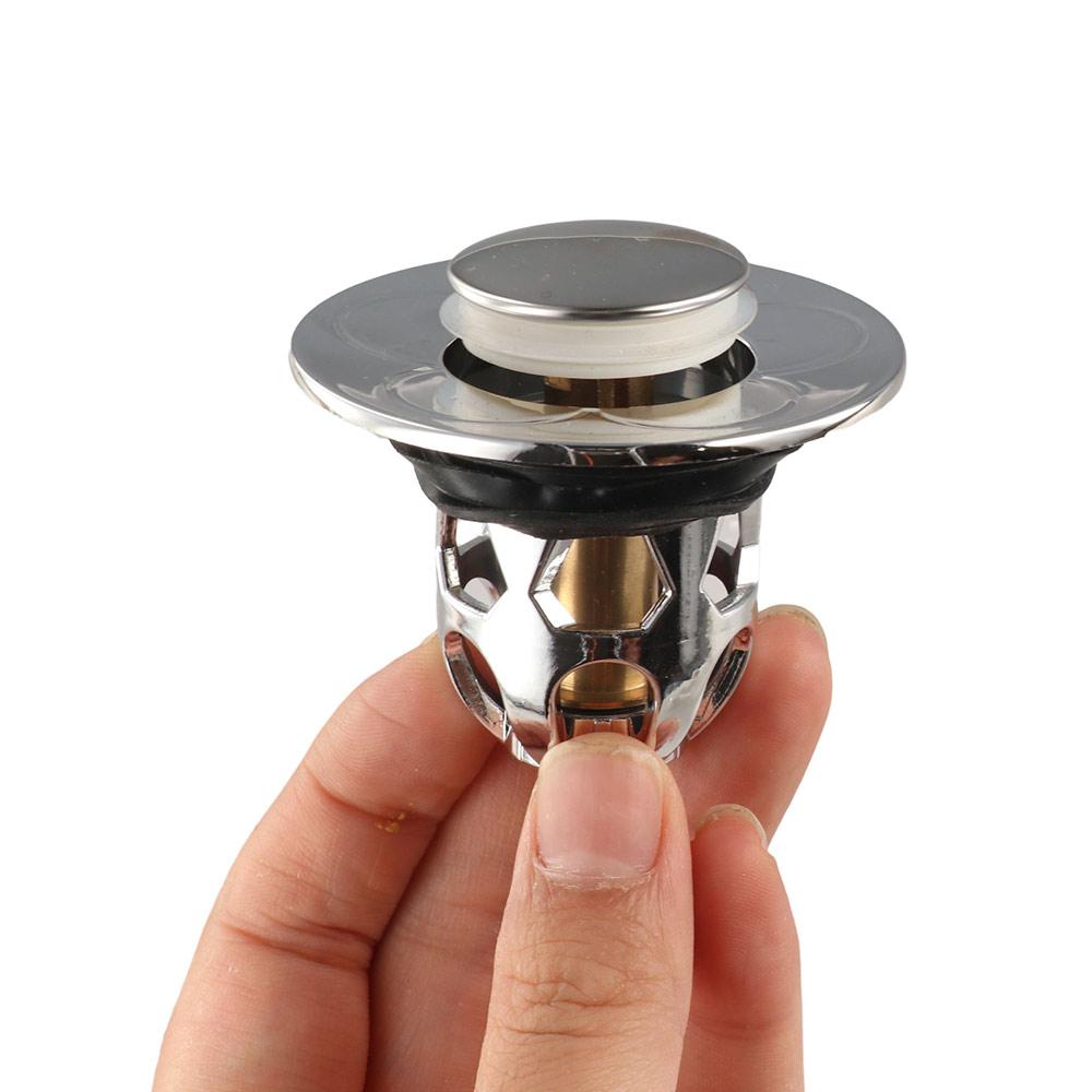 Pressing Type Filter Accessories Bounce Drain Plug 3 Color Drain Filter  Basin