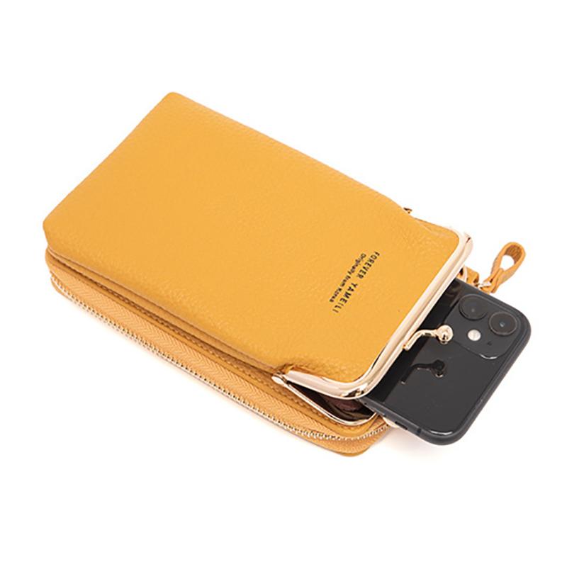 Fashion New Large Capacity Phone Purse for Women PU Leather Crossbody Shoulder Bag Pouch Female Casual Handbag Pack