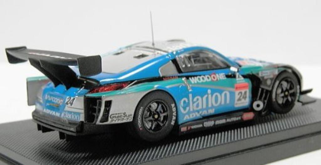 Ebro Wood One Clarion Z Late Model Super GT500 2007 Finished Product 1/43 Blue/Green