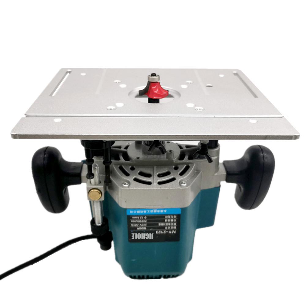 Multifunctional Aluminium Router Table Insert Plate Woodworking Electric Wood Router Flip Plate for Working Benches Router Plate