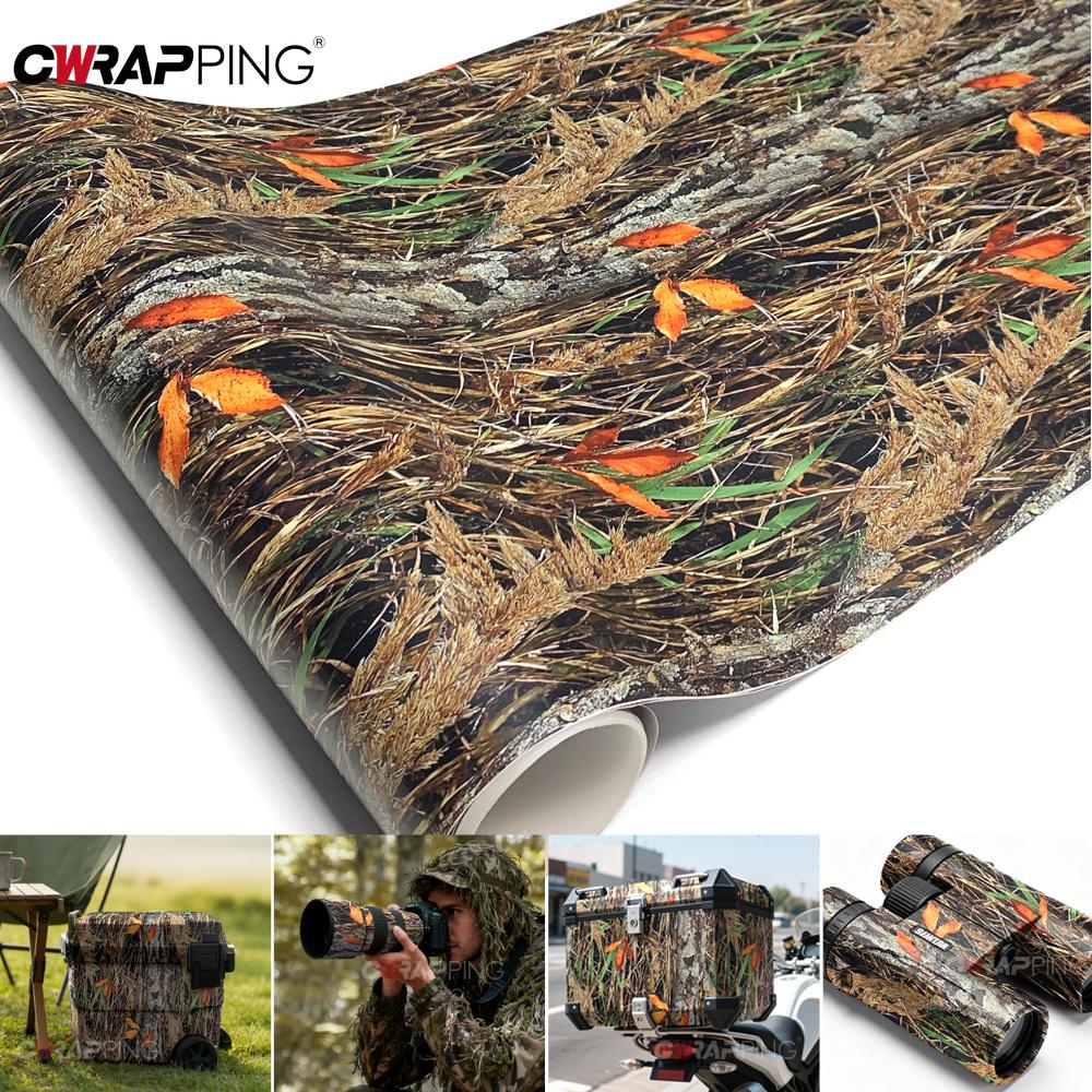 Camouflage Foglia Motocicletta Vinile Adesivo Car Wrapping Adesivo Autoadesivo per Copriauto Pellicola Antigraffio Foglio di Wrapping Copertura
