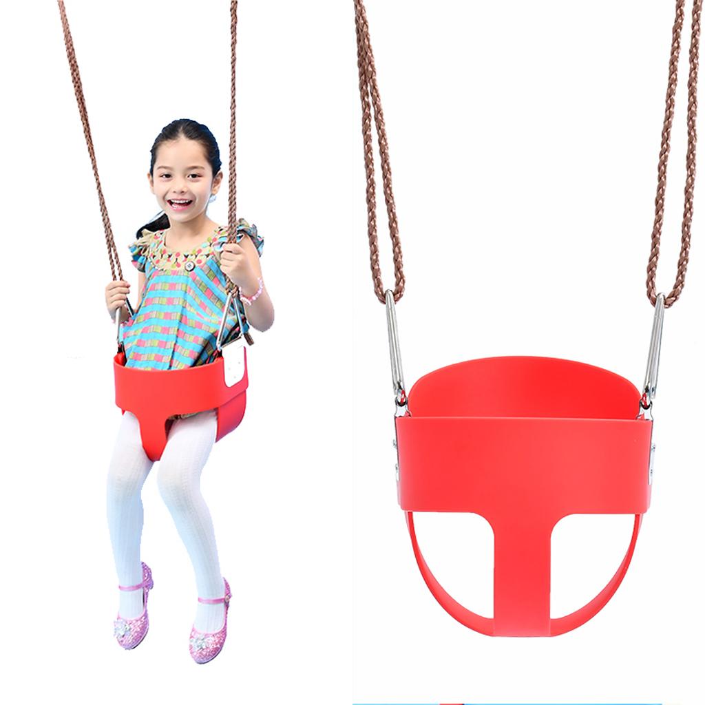 Swing Seat with High Back, Ready to Use (Yellow, Red, Blue)