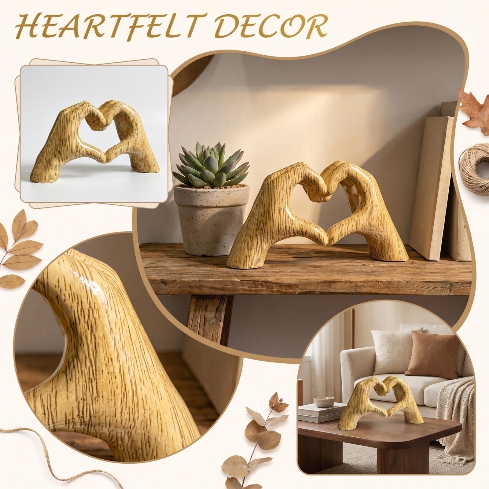 Creative Desktop Decorative Sculpture Modern Abstract Hand Gesture Art Ornament for Home Office Tabletop Decoration Unique Design One Size