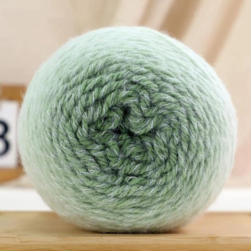 200G/ Roll Practical Gradient Color Wool Yarn Multicolor Handmade Crochet Yarn Soft Diy Knitting Yarn For Hat Sweater
