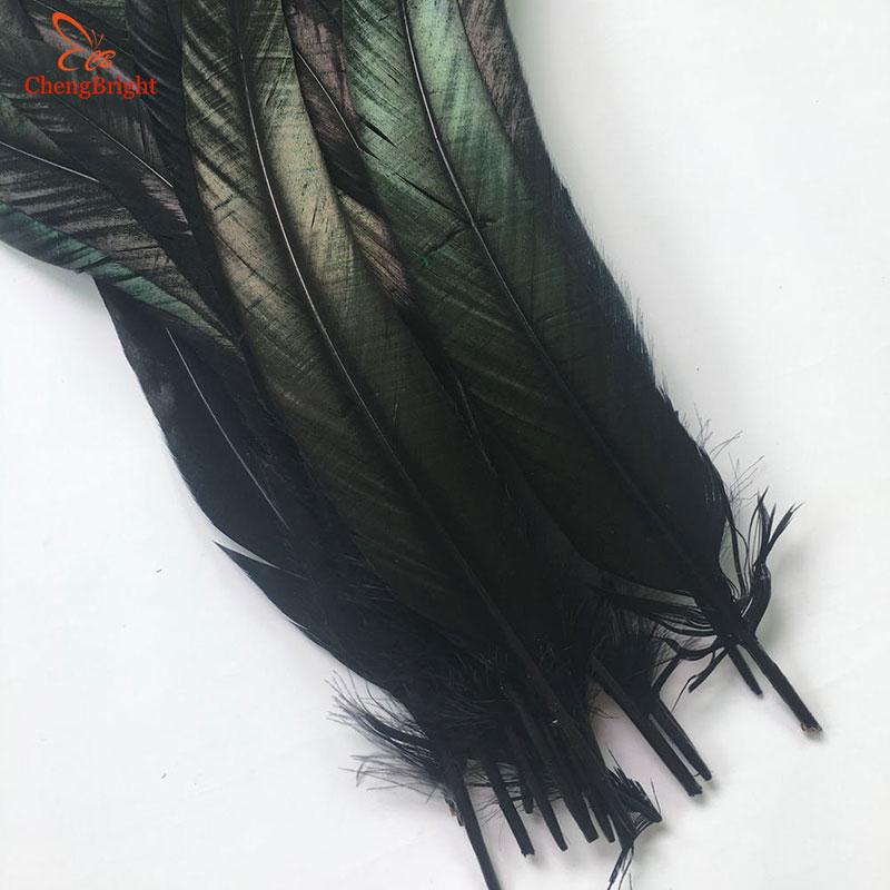 Chengbright Whole 100pcs 30-35cm Natural Rooster Tail Feathers For Decoration Craft Feather Christma Diy Pheasant Feather