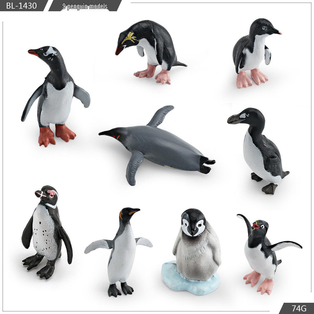 Arctic Animal Simulation Set: Penguin, Polar Bear, Seal, Whale, Reindeer & Igloo Models