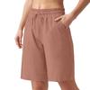 Women's Fashion & Casual High-Waisted Bermuda Shorts — Wide-Leg, Drawstring, With Pockets