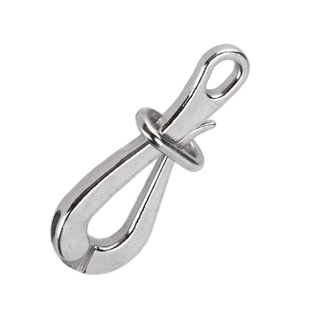 4in Quick Release Hook for Lifeboats 316 Stainless Steel Polished Antirust Boat Hardware Accessories