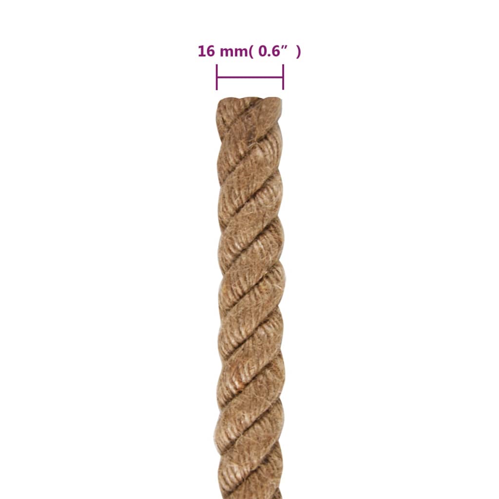 Jute Rope 25 m Length 16 mm Thickness
