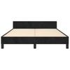 Bed Frame without Mattress Black 140 x 200 cm Velvet