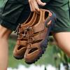 Men Sandals for PU Summer Beach Flats fashion Breathable Outdoor hiking Sandals Beach Rubber Men Trekking Sandals