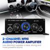 Snsowed HiFi Stereo 2.0 Channel 2x20W Digital Power Amplifier with Bass and Treble Controls for Home Theater Speakers