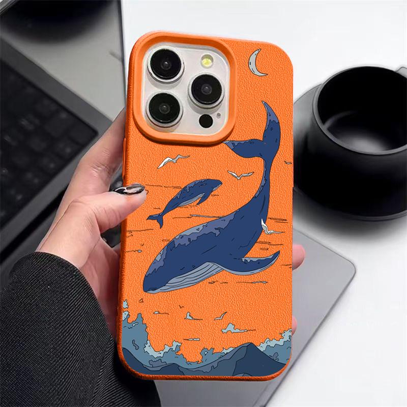 Wal-Print Anti-Fall Weiche Hülle Schale Für iPhone 16 16E 15 Pro 14 Pro Max 13 12 11 Mattes TPU Stoßfest Schlanke Handyhülle