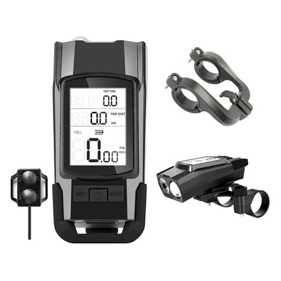 800 Lumen Bike Light LED 3 In1 USB Rechargeable Accurate Stopwatch Light with Horn Bike Accessory