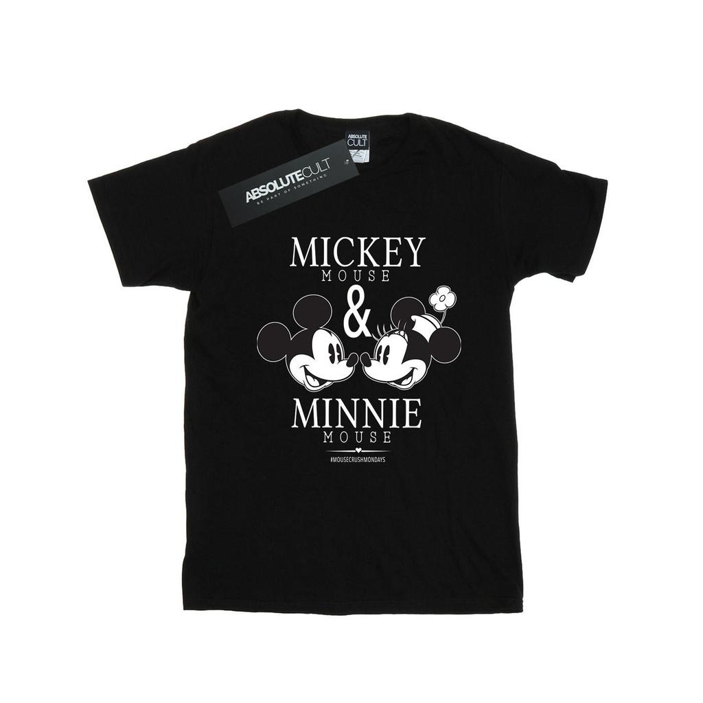 Disney Mens Mickey And Minnie Mouse Mousecrush Mondays T-Shirt