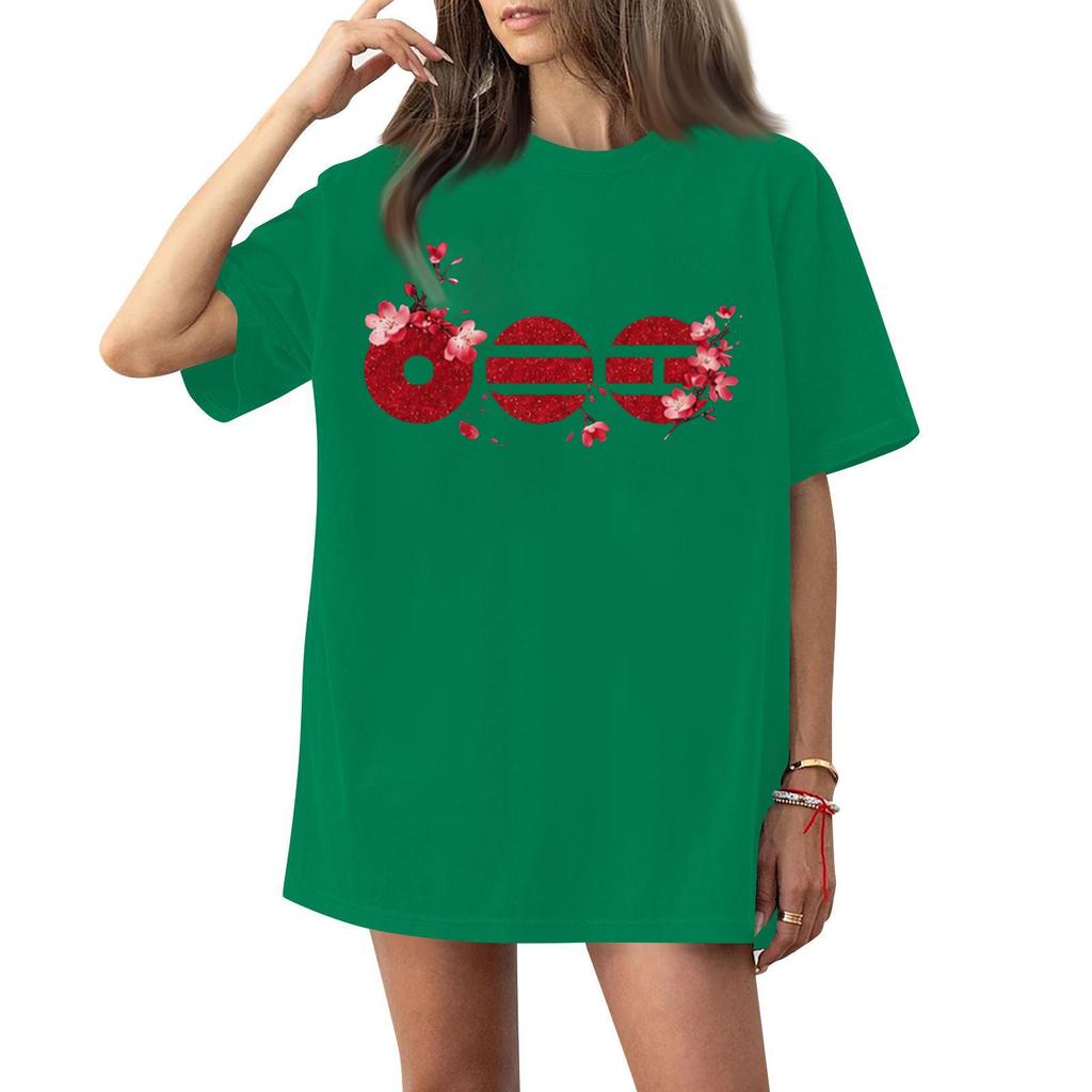 Men Women Kids Casual Letter Print Short Sleeve T-Shirt for Everyday Wear and Activities