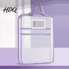 Portable Storage Pouches Transparent Nylon Document Bag Lightweight Mesh File Organizer with Zipper School Stationery Organizers And Strap,