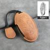 Leather Car Key Case Cover Shell Fob for Hyundai Grand Prix GN7 IONIQ6 Nuovo Kona Genesis Coupe Sonata Ix35 Protector Keychain
