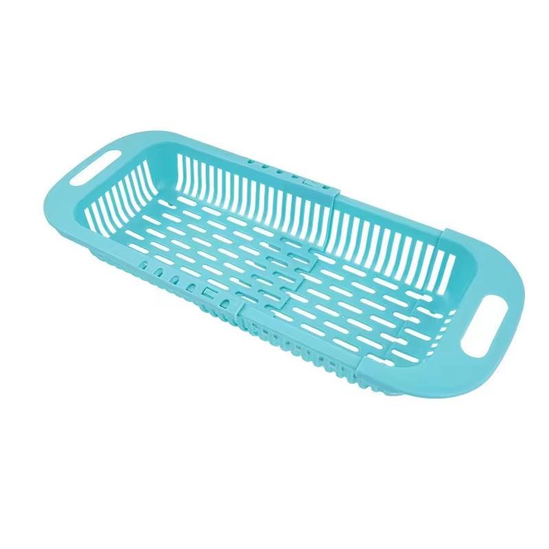 Double Layer Multifunctional Retractable Drain Basket for Washing Dishes, Vegetables, Fruits, Plastic Filter Basket