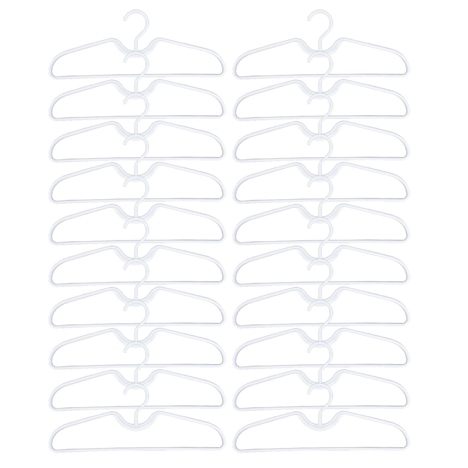 

Plastic Clothes Hangers Short Neck Anti Slip for Efficient Clothes Hanging 20pcs