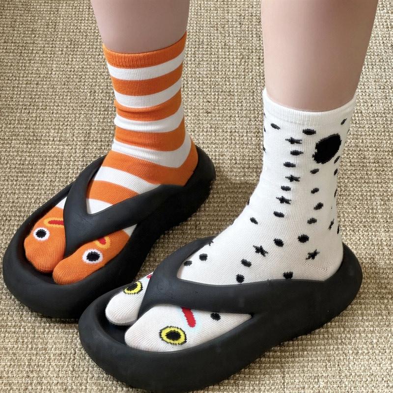 Funny Socks Funny Gifts Autumn And Winter Middle Tube Boneless Seam Head Socks New Year Gift Christmas Gift