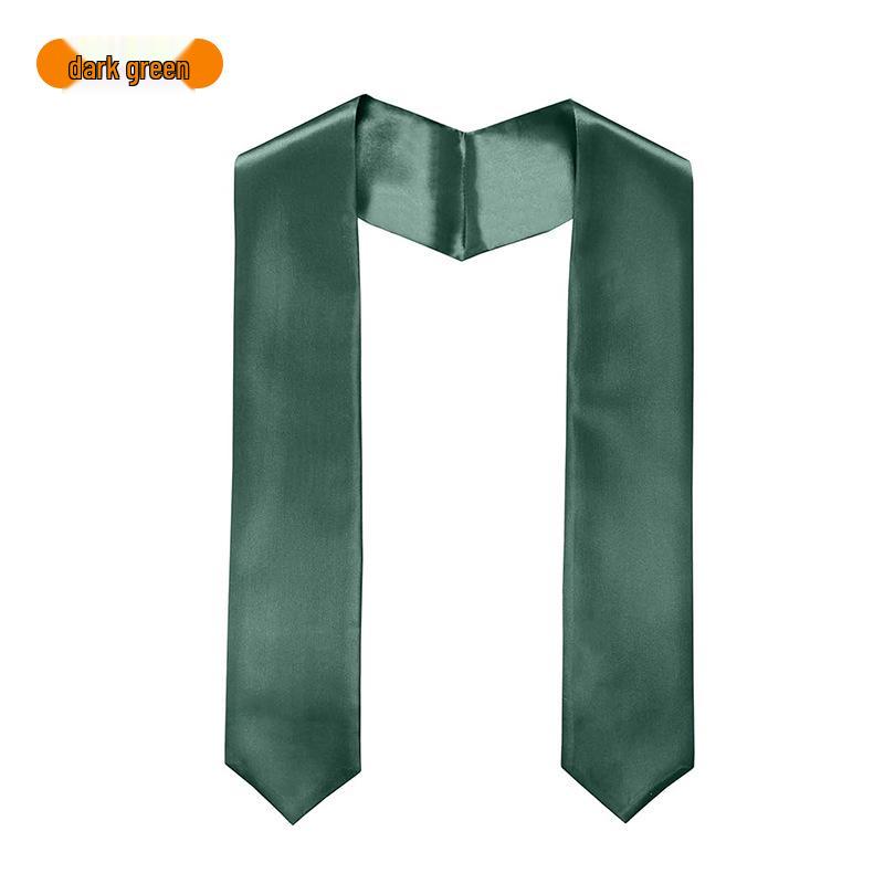 Solid Color Graduation and Honor Bachelor Stole Sash for Evening Dress