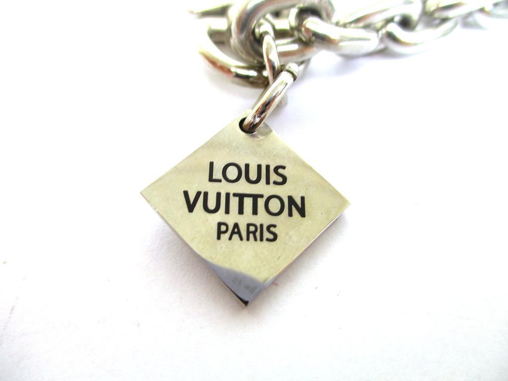 Authentic LOUIS VUITTON Silver Color Metal Wallet Chain Chaine Anneau Cle #a996  Refurbished