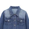 2025 Spring Women's Fashion Denim Jacket and Straight-Leg Pants Set