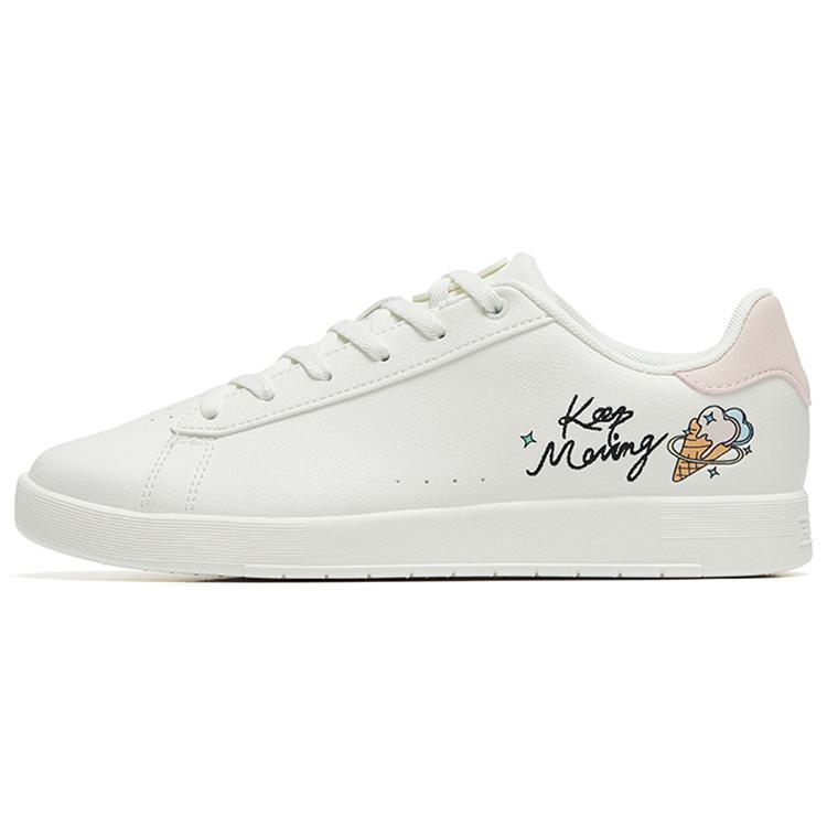 

Anta Life Collection Low top Skateboard Shoes Women s White Pink 122228065S-2 40