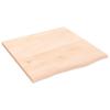 VidaXL Wall Shelf 60x60x2 Cm Solid Untreated Oak Wood 363533