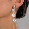 Versatile Pendant Earrings Tassel Flower Earrings Elegant Fringe Hoop Earrings  Stylish Occasions