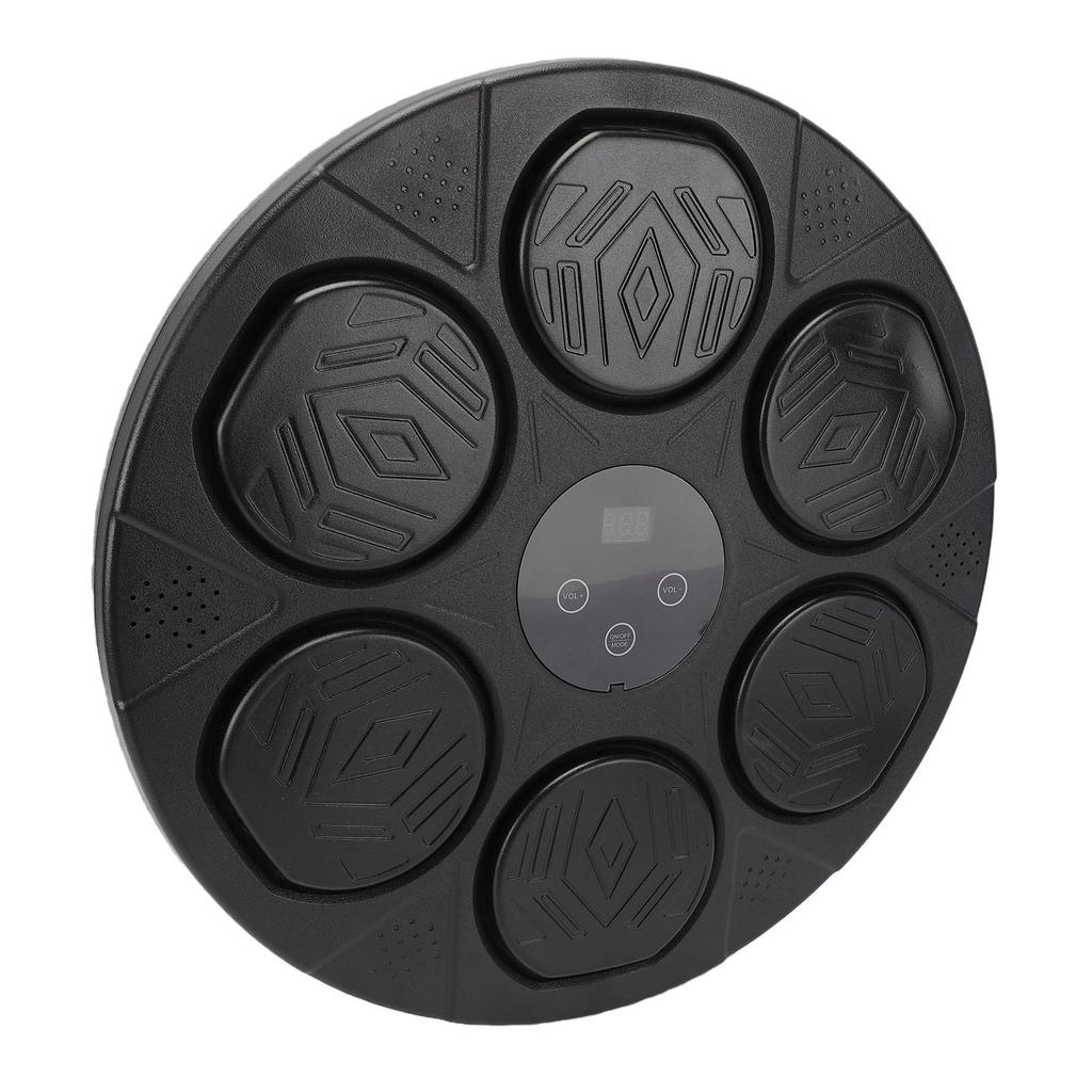 Music Boxing Machine Punching Trainer Bluetooth Electronic Boxing Target with 7 Adjustable Speeds LED Lights No Drill