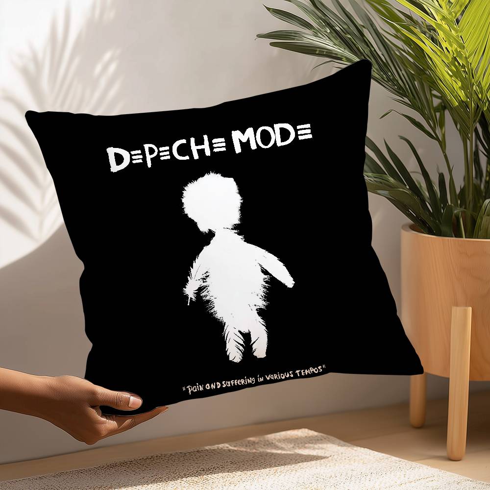 D-Depeche-Mode Pillow Case Plush Fabric Soft  Pillowcase Double Sided Print Cushion Cover Household Gifts